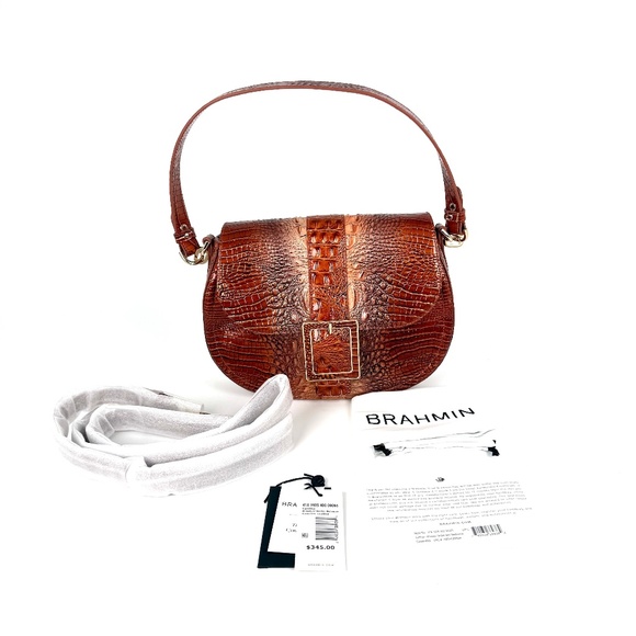NWOT Brahmin Cynthia Whiskey Ombre Mini Melbourne Shoulder Crossbody Bag - Picture 1 of 10